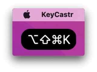 KeyCastrの公式紹介画面（編集部の実機テストではありません）