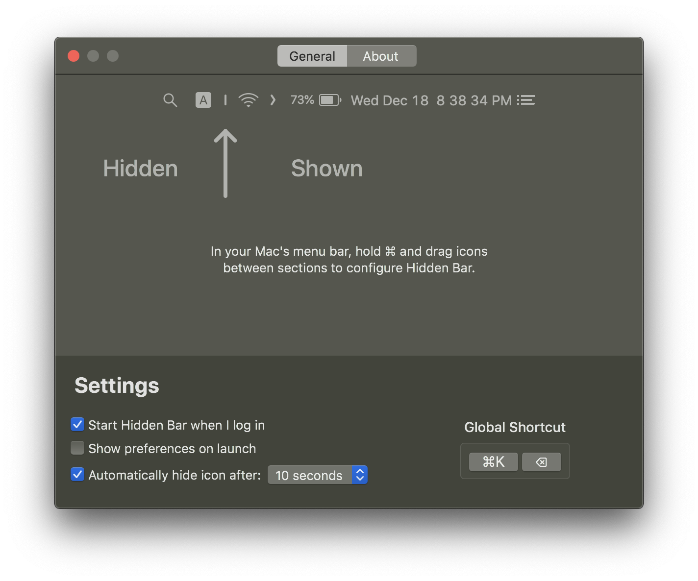 Hidden Barの公式紹介画面(編集部の実機テストではありません)