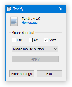 Textify 公式リポジトリの画面例