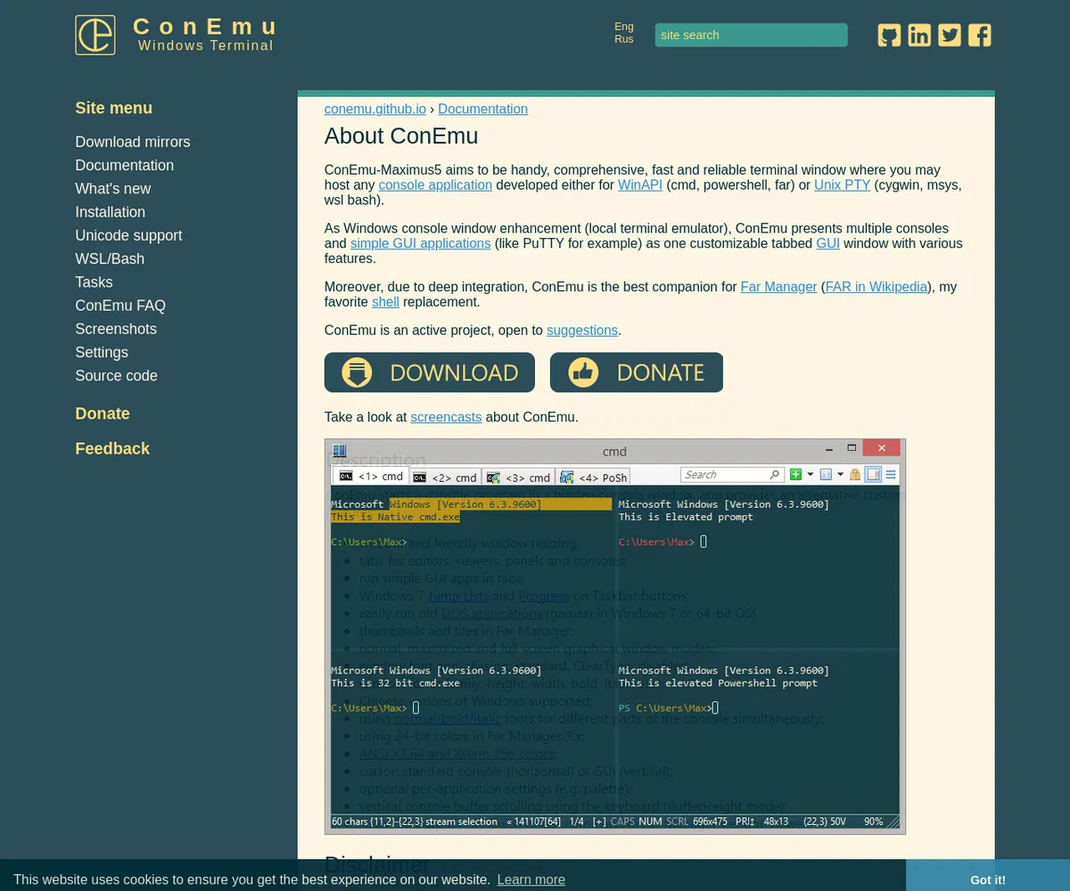 公式サイト スクリーンショット
