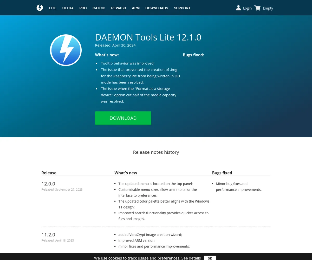公式サイト スクリーンショット