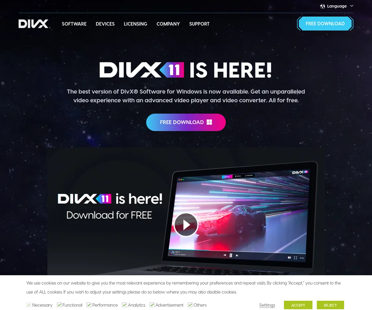 公式サイト スクリーンショット