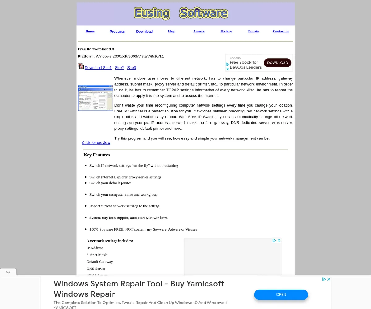 公式サイト スクリーンショット