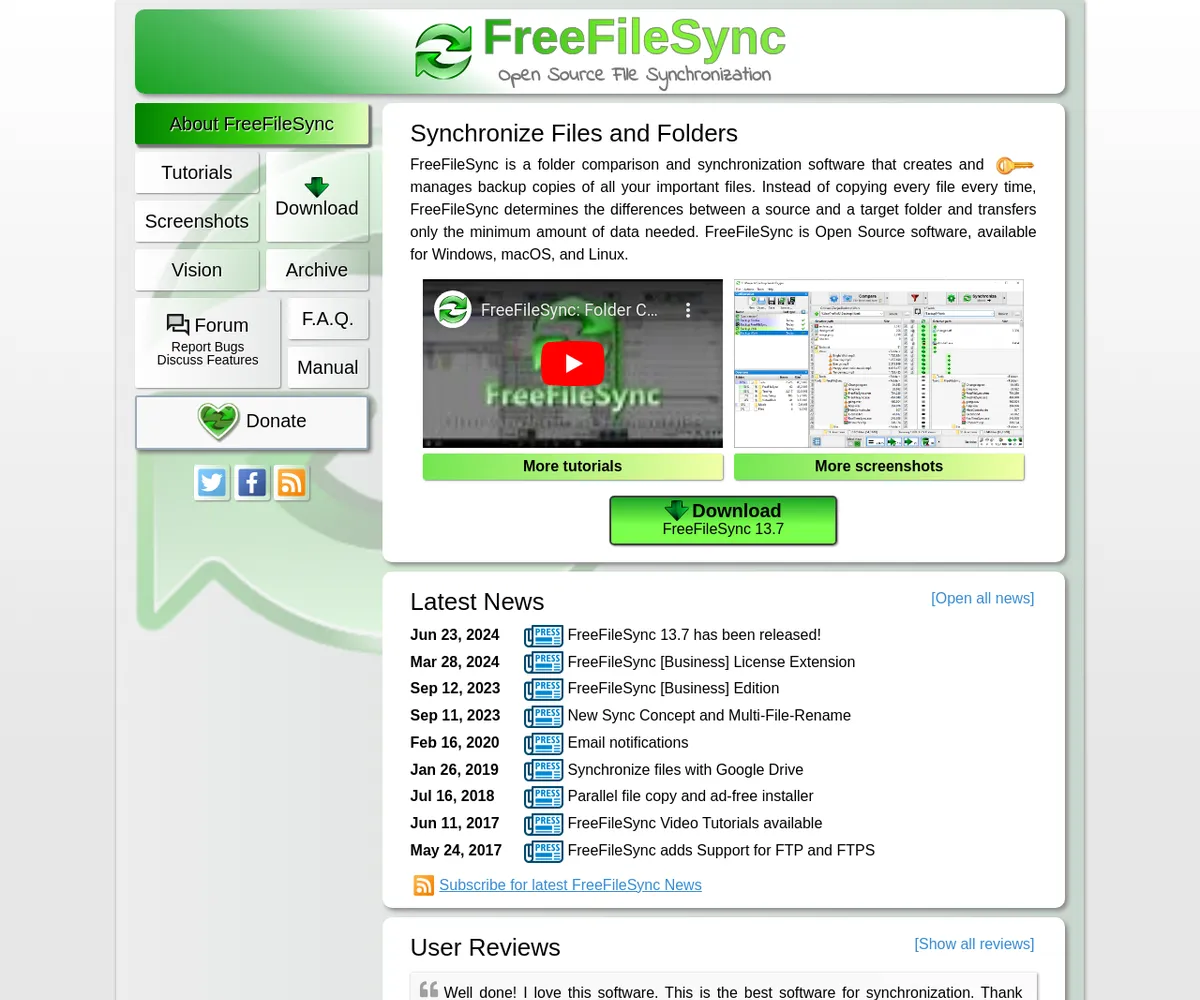 公式サイト スクリーンショット