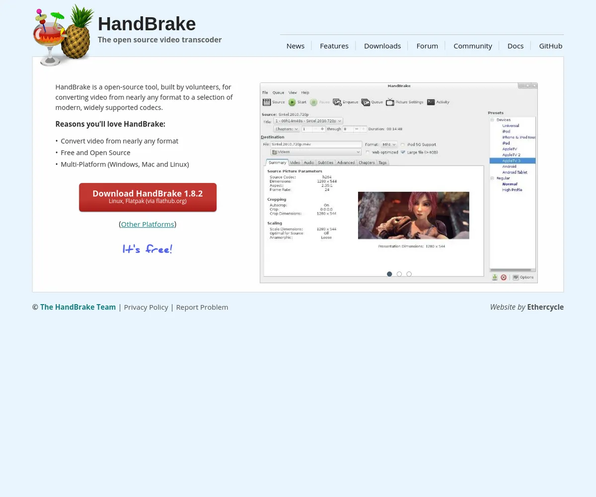 公式サイト スクリーンショット