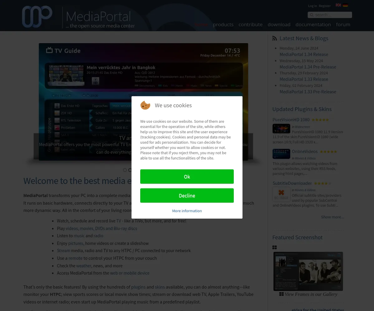 公式サイト スクリーンショット