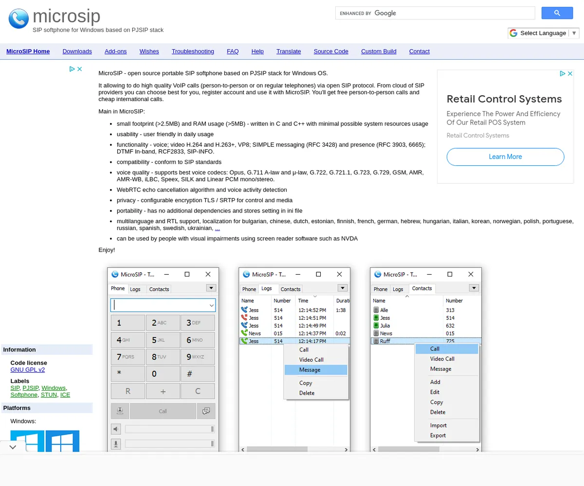 公式サイト スクリーンショット
