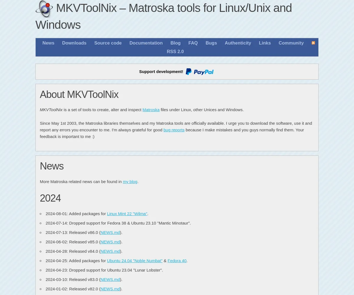 公式サイト スクリーンショット