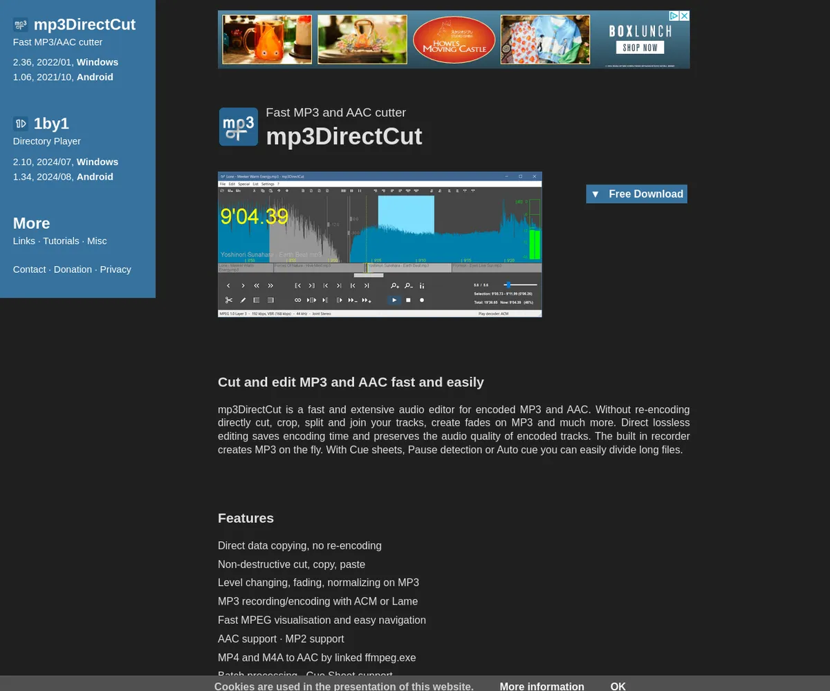 公式サイト スクリーンショット