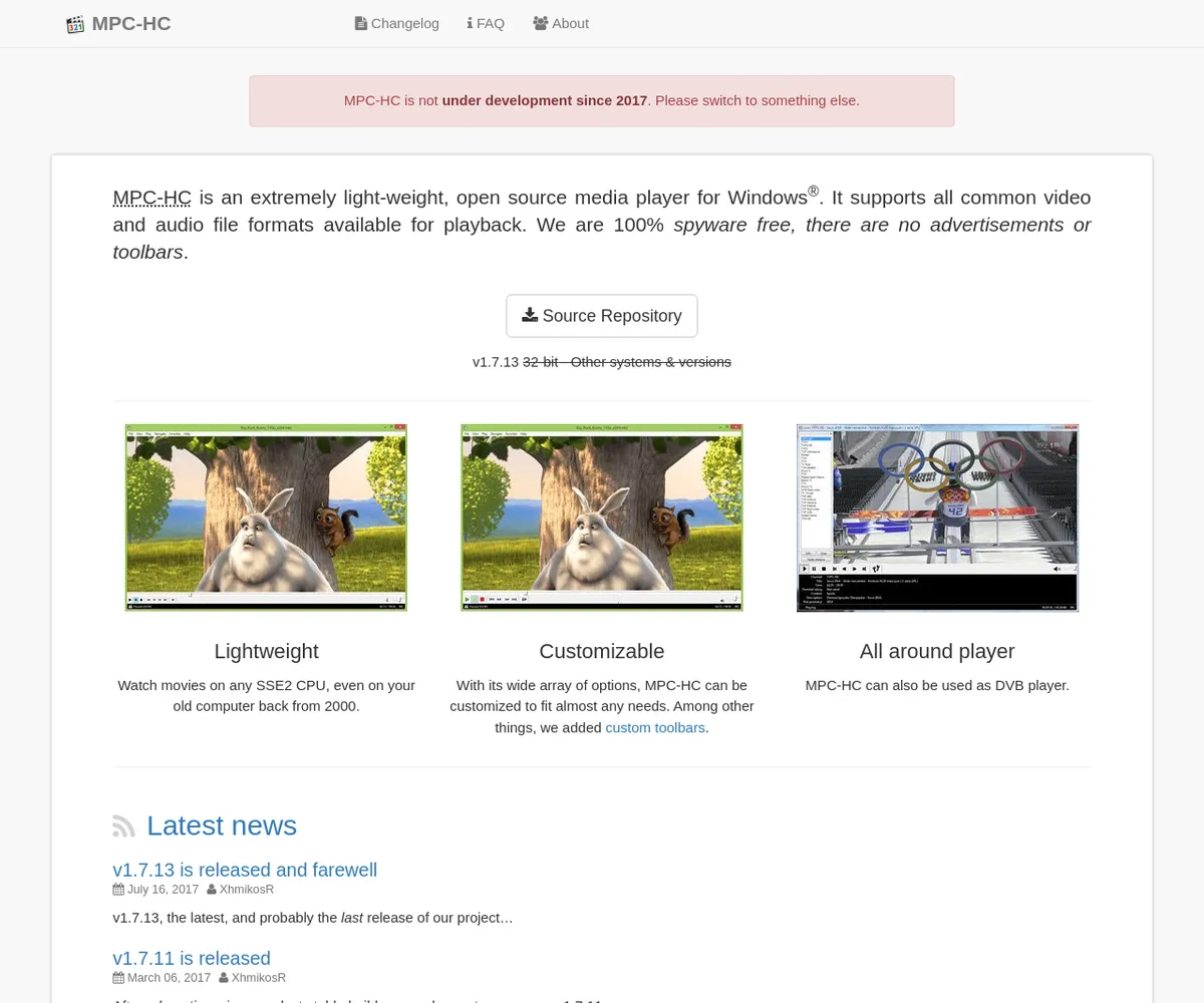 公式サイト スクリーンショット