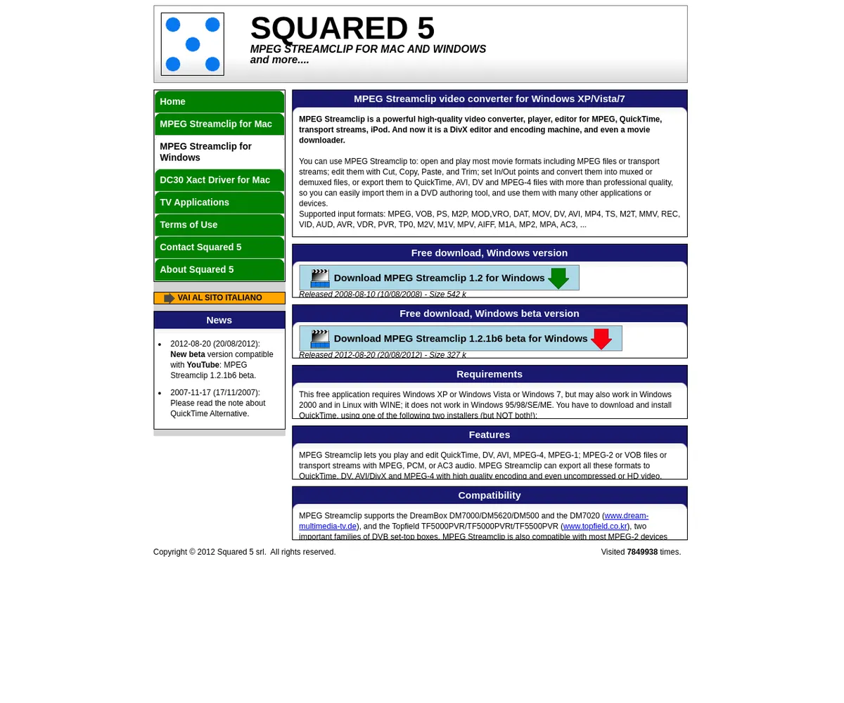 公式サイト スクリーンショット