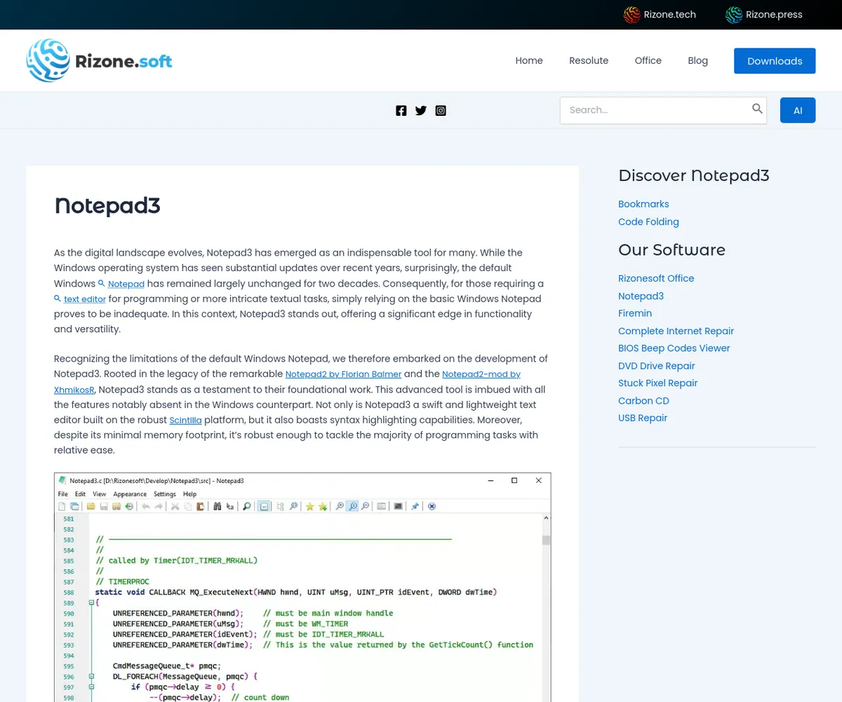 公式サイト スクリーンショット