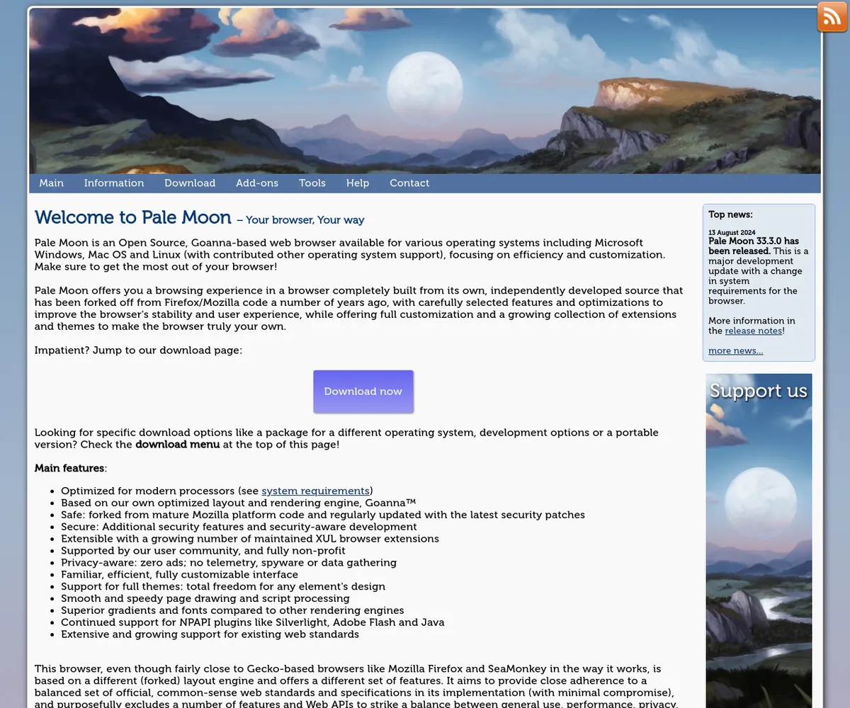 公式サイト スクリーンショット