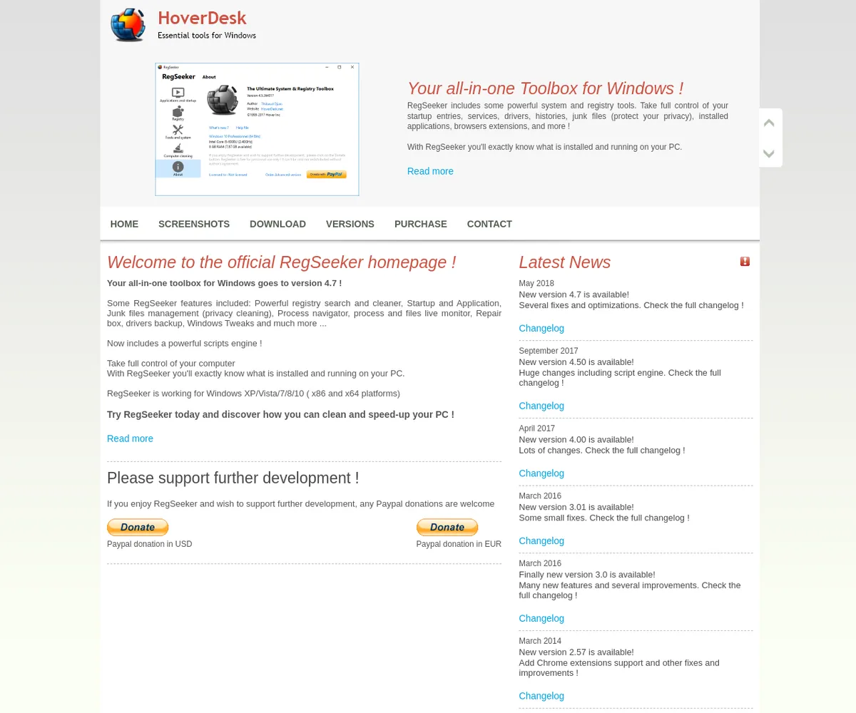 公式サイト スクリーンショット