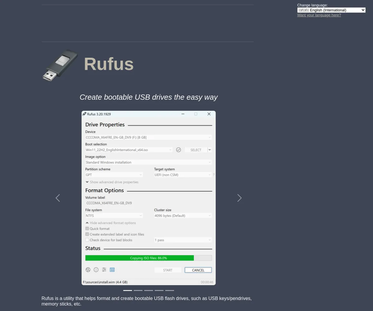 公式サイト スクリーンショット