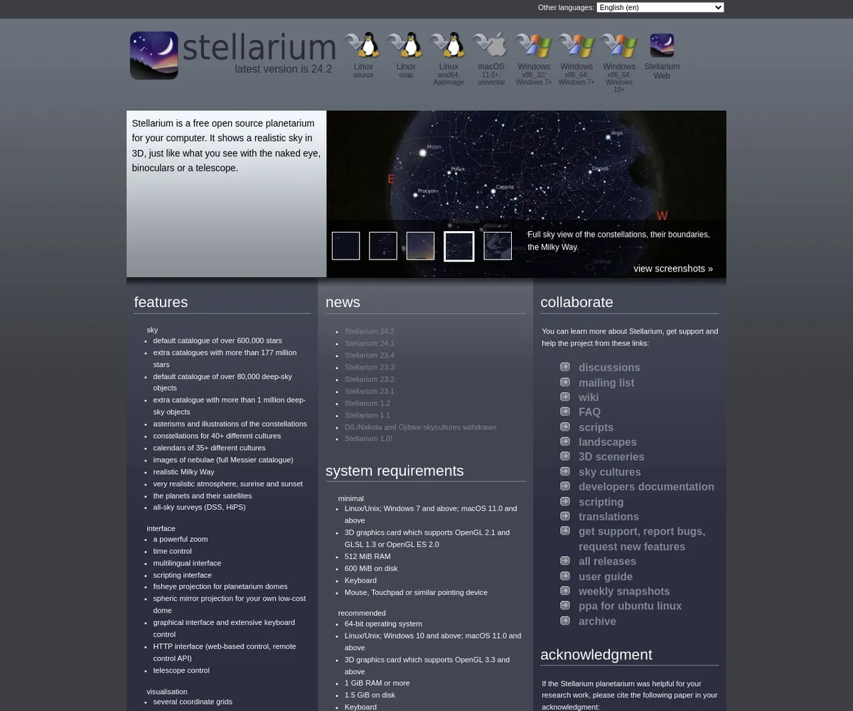 公式サイト スクリーンショット