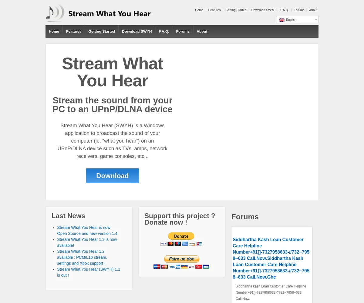 公式サイト スクリーンショット