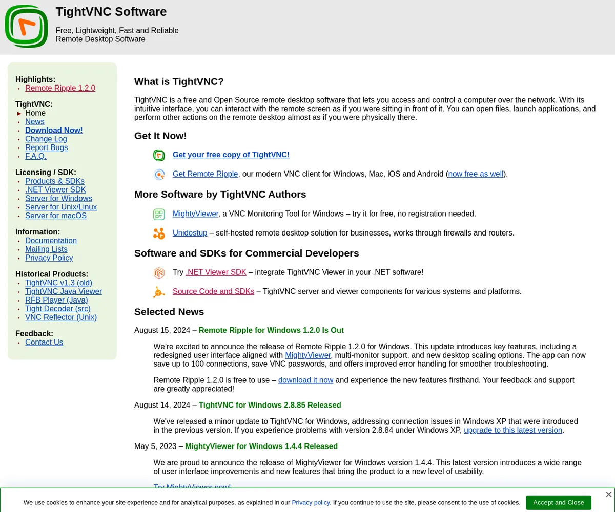 公式サイト スクリーンショット