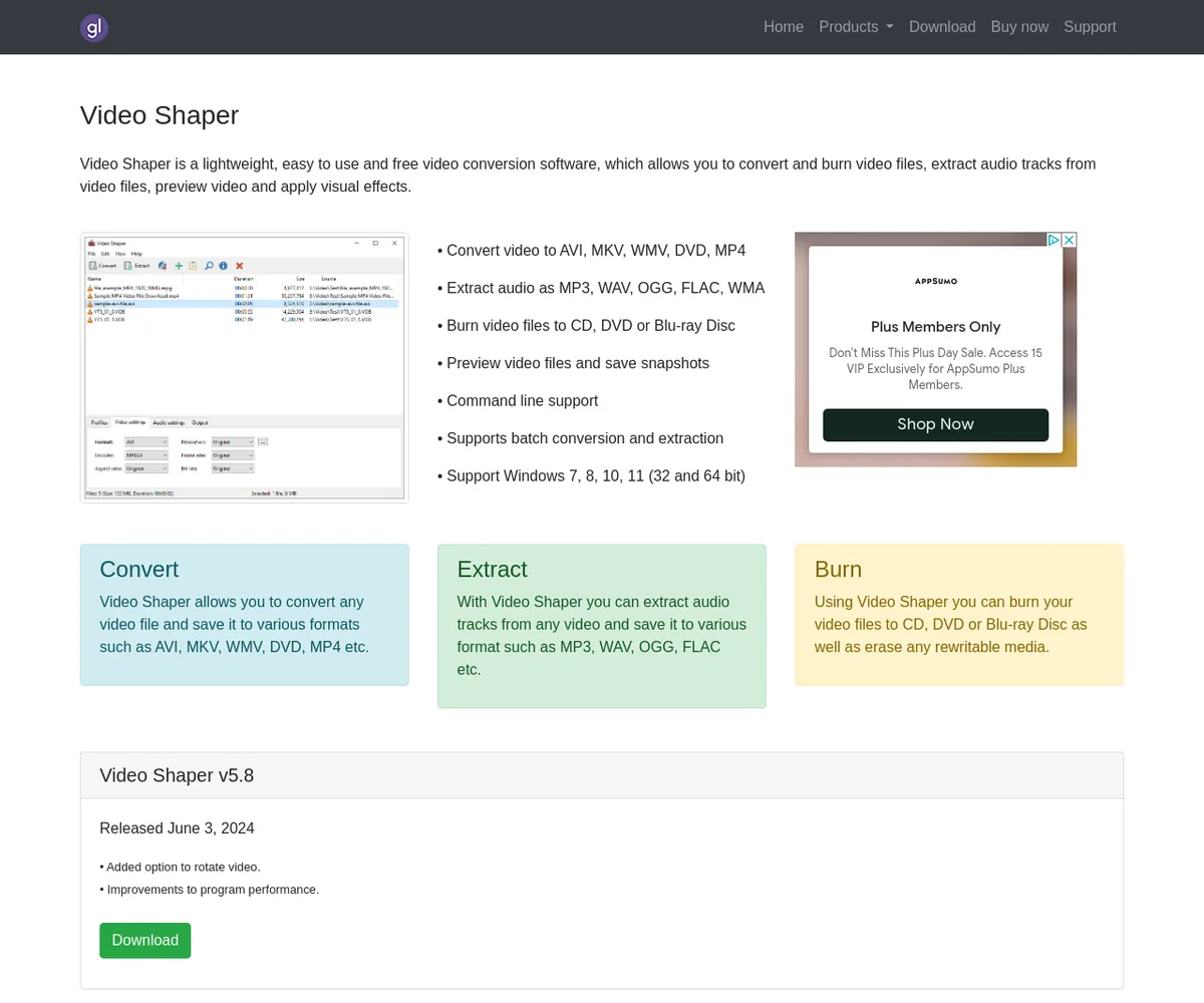公式サイト スクリーンショット