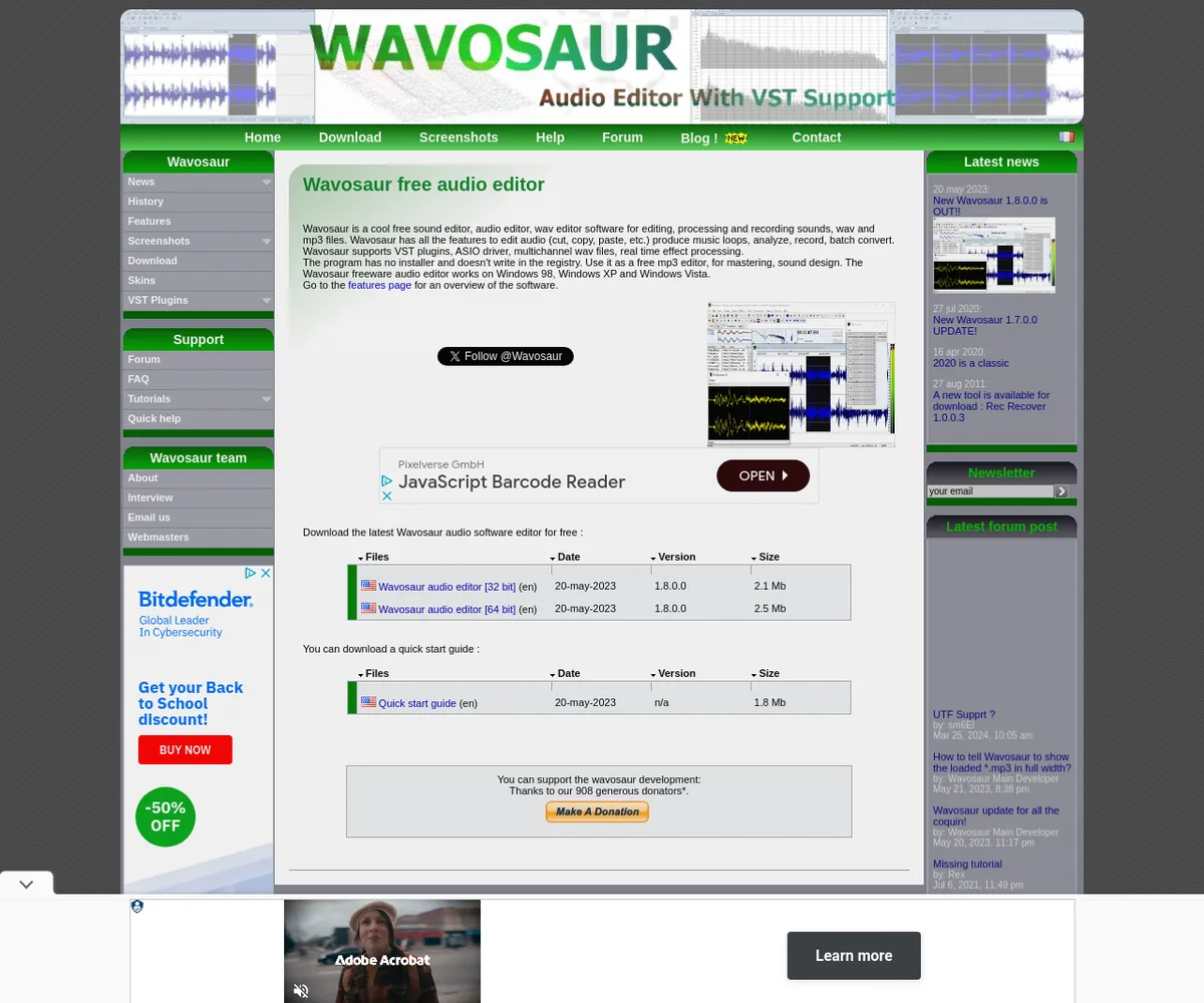 公式サイト スクリーンショット