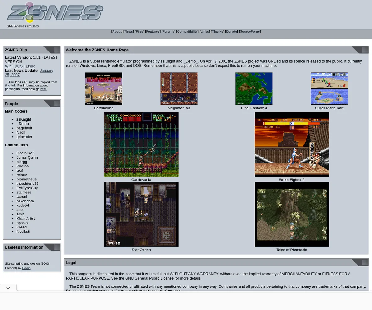 公式サイト スクリーンショット